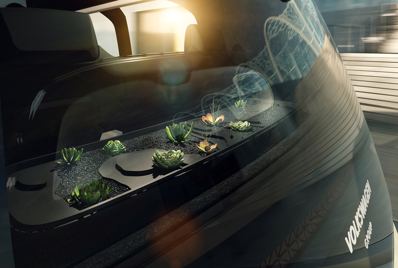 Illustration for article titled The Volkswagen Sedric Is An Autonomous Space Caterpillar That's Really Chill Inside